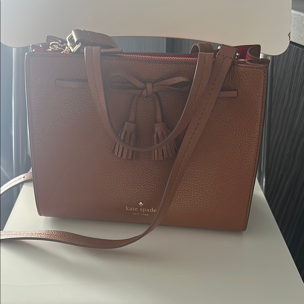 Kate Spade Tan Leather Satchel